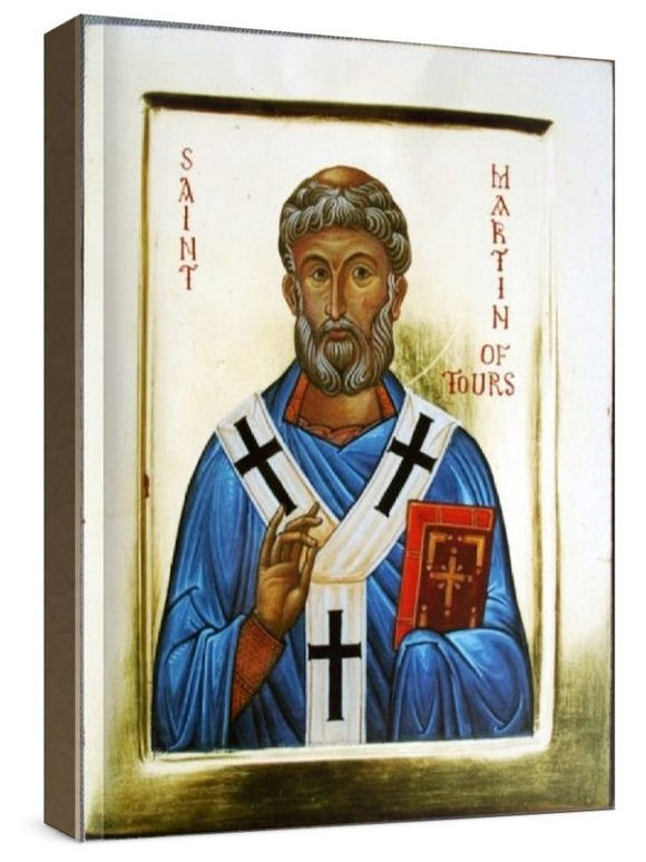 Мартин Турский (рукописная икона)