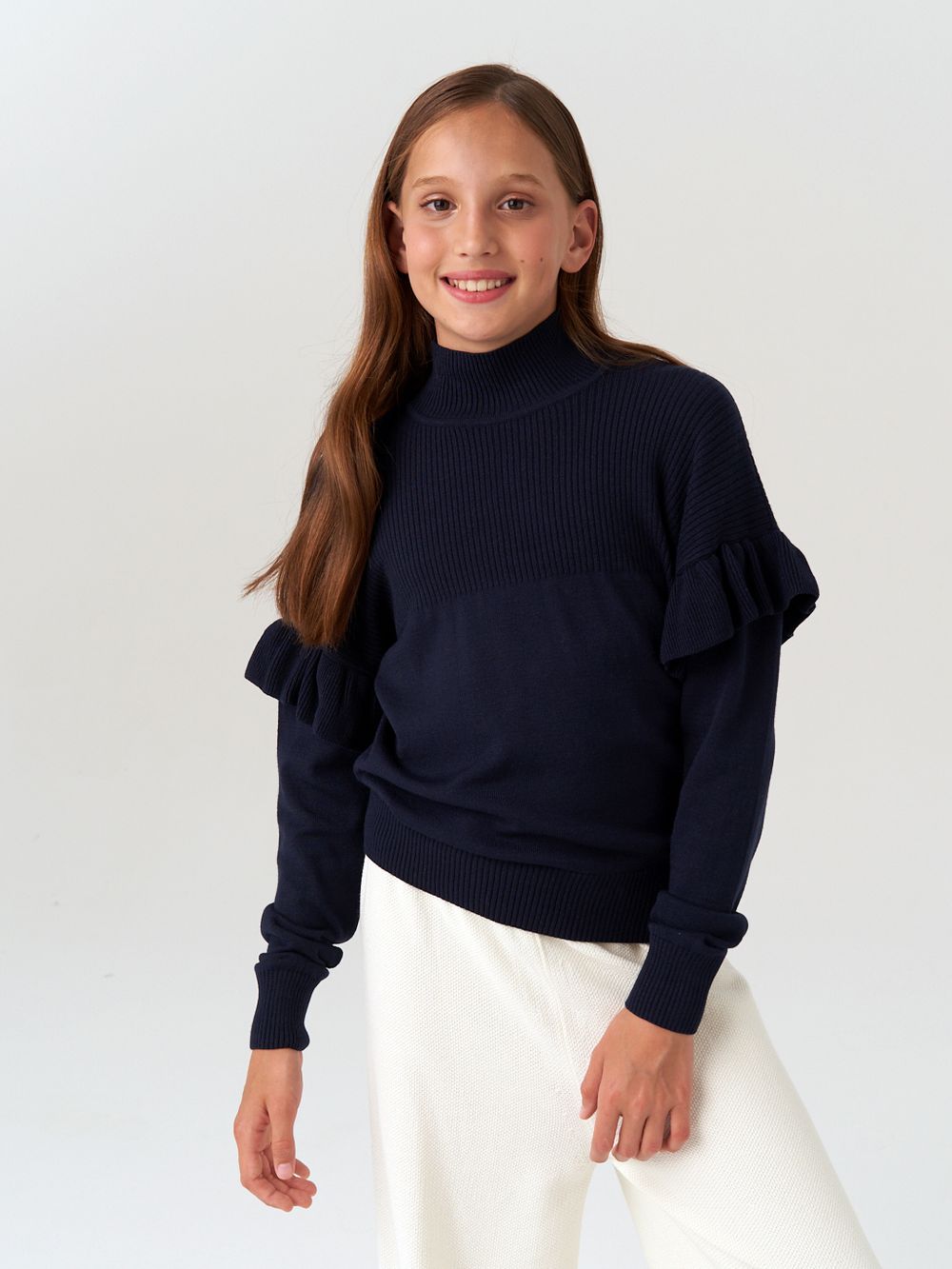 Джемпер для девочки AT244 синий