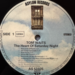 Tom Waits ‎– The Heart Of Saturday Night (Германия) Т