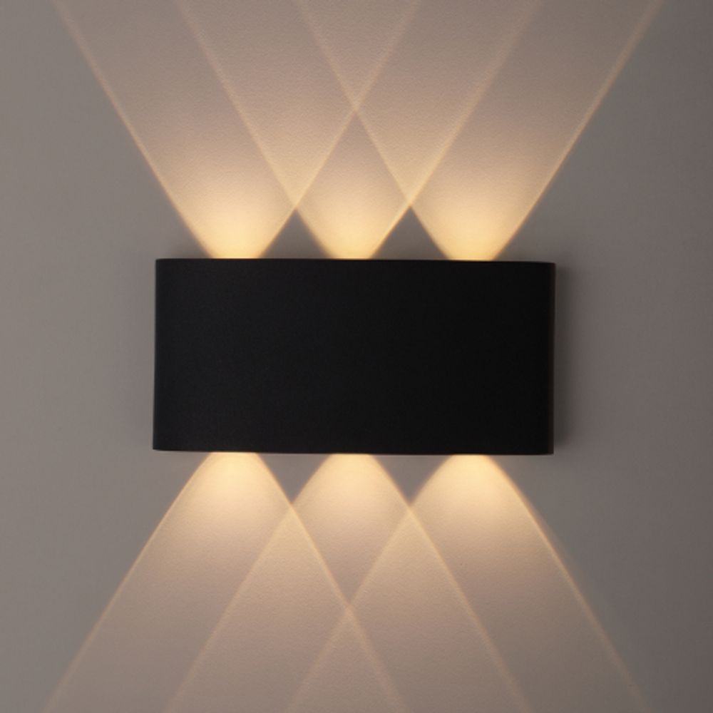 WL12 BK Подсветка ЭРА Декоративная подсветка светодиодная ЭРА 6*1Вт IP 54 черный