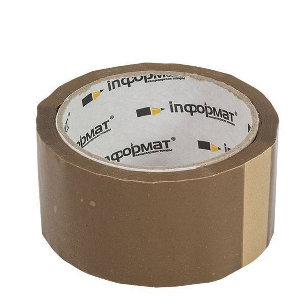 Клейк.лента упак. inФОРМАТ 50 мм 66,00 м 40 мкм корич.
