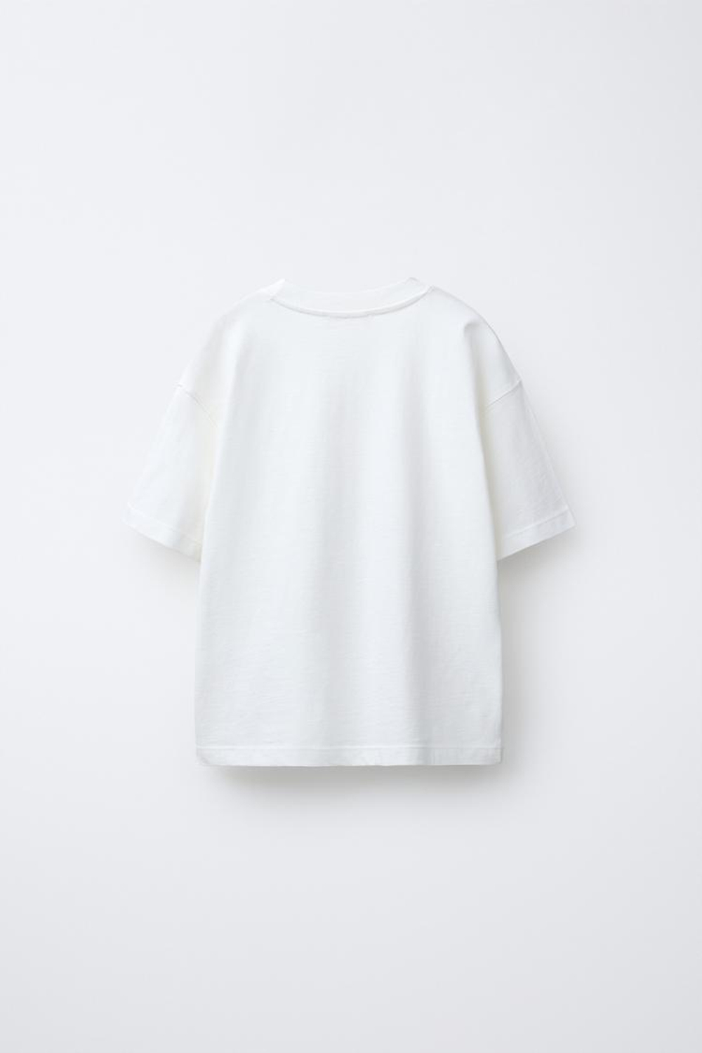 ZARA НАБОР ИЗ ТРЕХ ОДНОТОННЫХ ФУТБОЛОК, КОРИЧНЕВЫЙ/ЭКРЮ