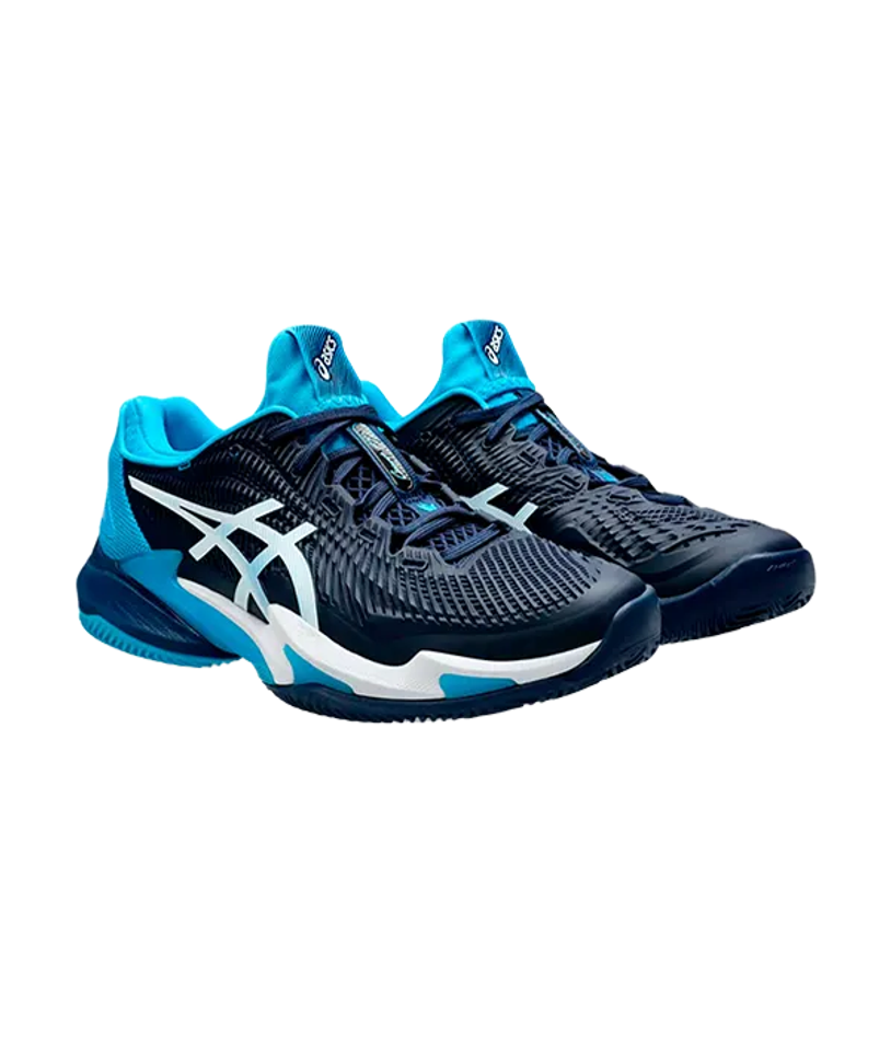 Asics Court FF 3 Novak Clay Синие Экспансивные-Белые Кроссовки