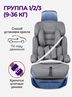 Автокресло детское Farfello Costa CS-003 группа 1/2/3 (9-36) серый