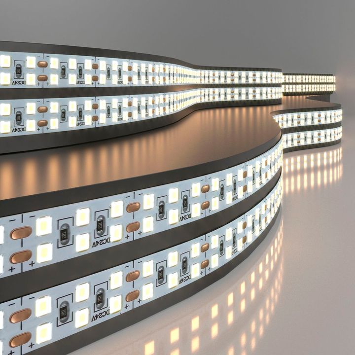 Светодиодная лента Elektrostandard 18W/m 240LED/m теплый белый 5M a061089