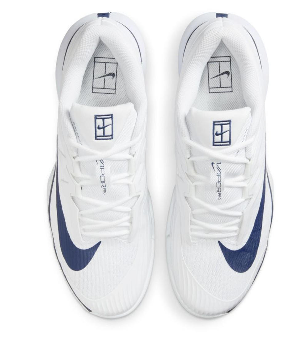 Мужские кроссовки теннисные Nike Zoom Vapor Pro 3 HC Premium Wimbledon - white/midnight navy/blanc/marine minuit