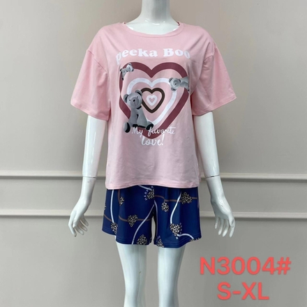 Пижама шорты и футболка 3004