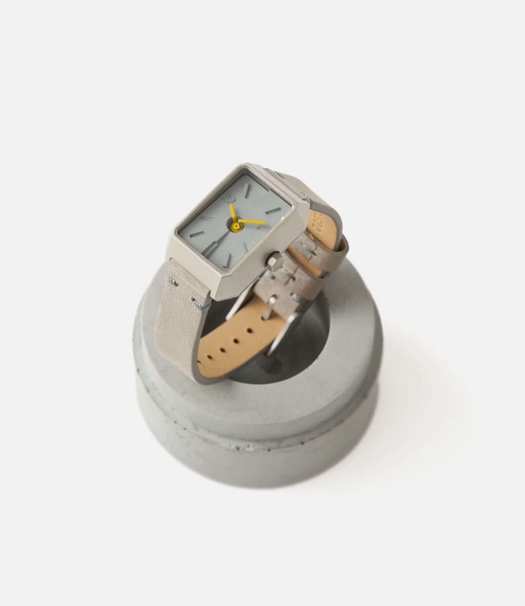 22 Studio Ups & Downs Square Concrete Watch Concrete Grey