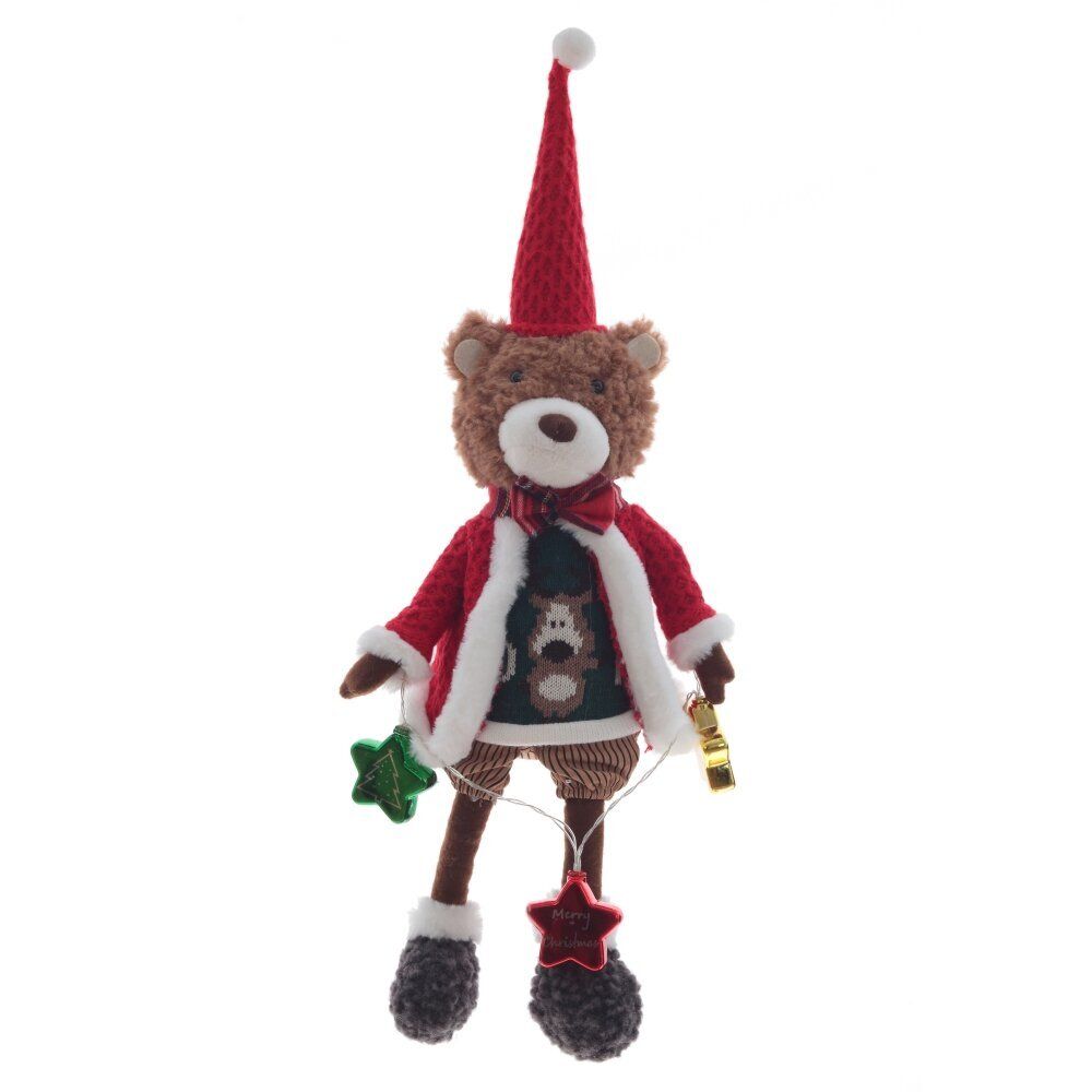 GAEM Игрушка набивная с подсветкой "Медвежонок", (AAAх2 н/п), L20 W13 H56/30 см