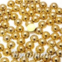 Жемчуг полусфера, Золото