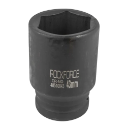 Головка ударная глубокая 43мм 1''6гр. RockForce##Rock FORCE RF-48510043