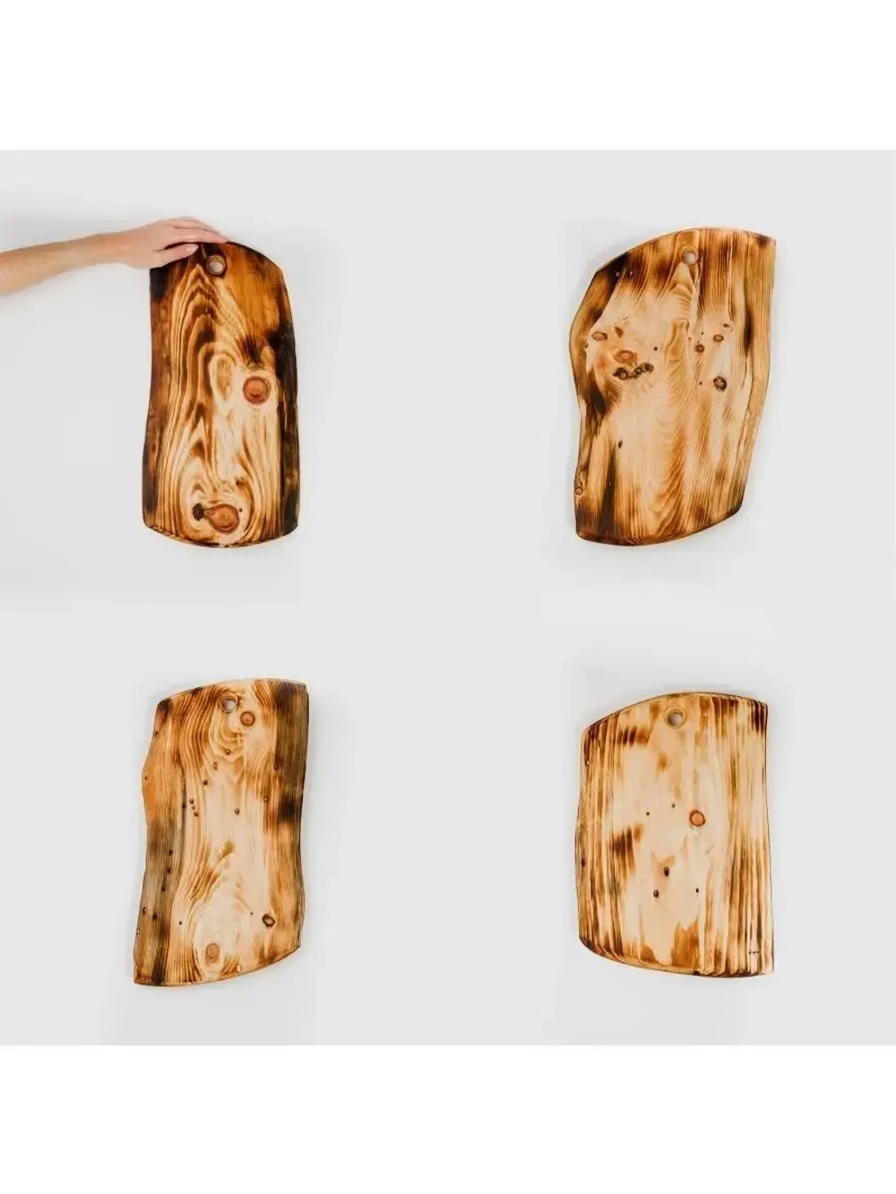 Набор разделочных досок из Сибирского кедра 4 штуки