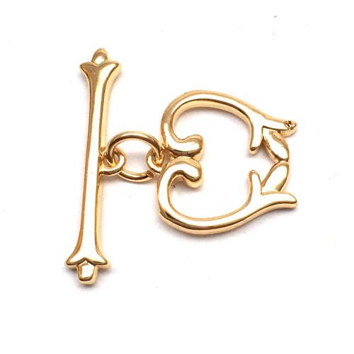 Замок тогл 14х13 мм, позолота