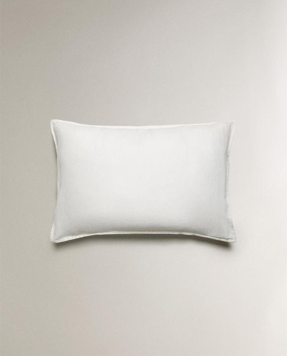 ZARA HOME ЖАККАРДОВАЯ НАВОЛОЧКА ИЗ САТИНА (300 НИТЕЙ), БЕЛЫЙ