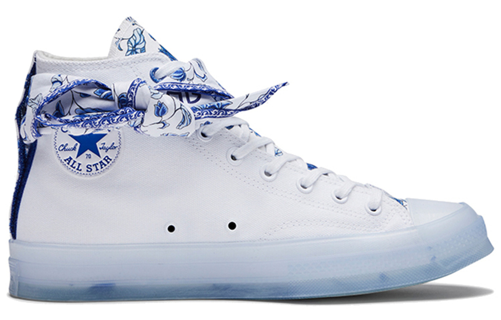 Кеды Converse Lay Zhang x Chuck 70 High Blue White Porcelain, 170624C