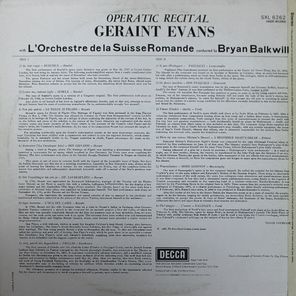 Geraint Evans / Operatic Recital (LP)