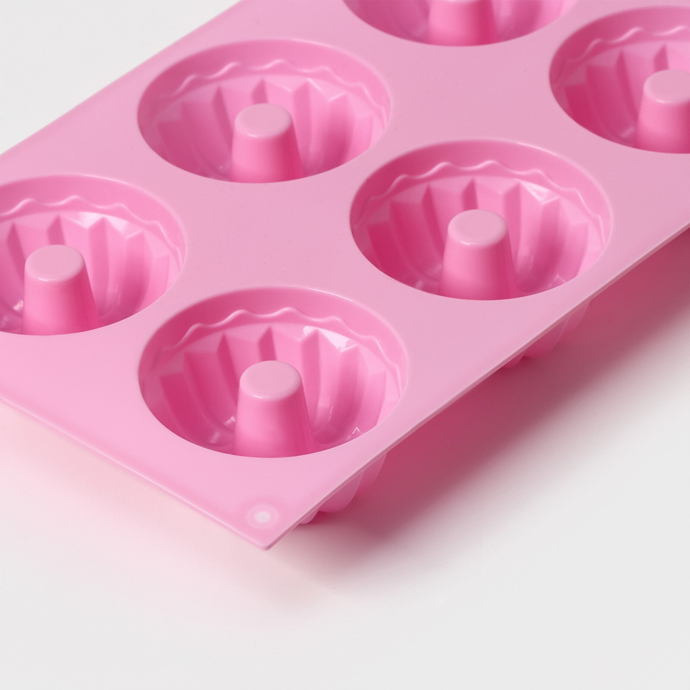 Форма для выпечки "Немецкий кекс* 6 ячеек (d-7 см)