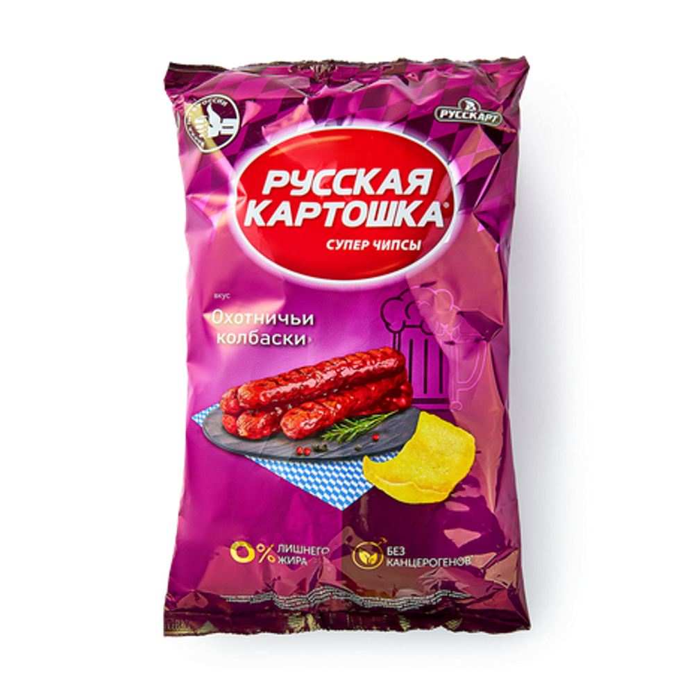 Русская Картошка Колбаски Охотничьи 140г (9)
