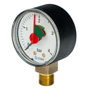 Манометры радиальные Stout SIM-0008 с указателем предела