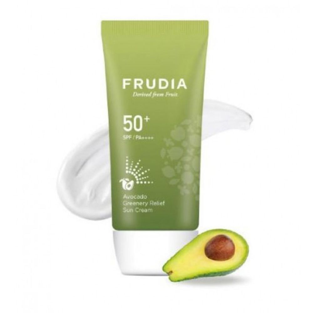 Крем для лица солнцезащитный с авокадо FRUDIA Avocado Greenery Relif Sun Cream SPF50+ PA++++ 50 гр