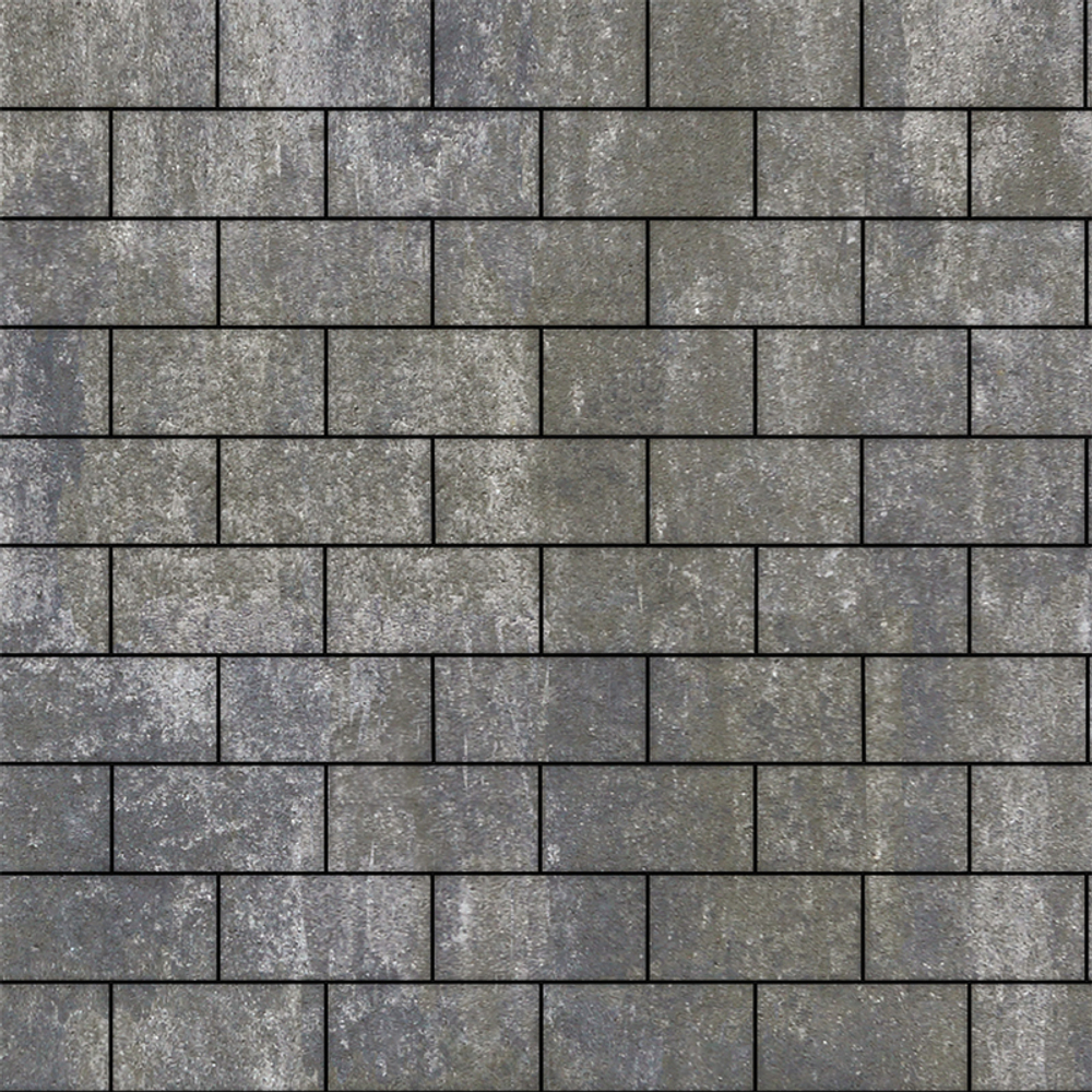 Тротуарная плитка ПРЯМОУГОЛЬНИК 200x100 мм - Искусственный камень Габбро