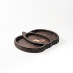 Менажница деревянная из сибирского кедра для подачи блюд и закусок с гравировкой "ТЫКОВКА". MG102