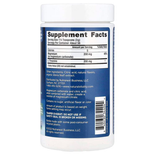 Natural Vitality, CALM® Mind, добавка с магнием и L-теанином для приготовления напитка, мед и ромашка, 168 г (6 унций)