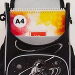 Ранец GRIZZLY анатомическая спинка, с мешком для обуви, для мальчиков, "SPACEMAN RACE", 33х25х13 см, RAm-585-4/1