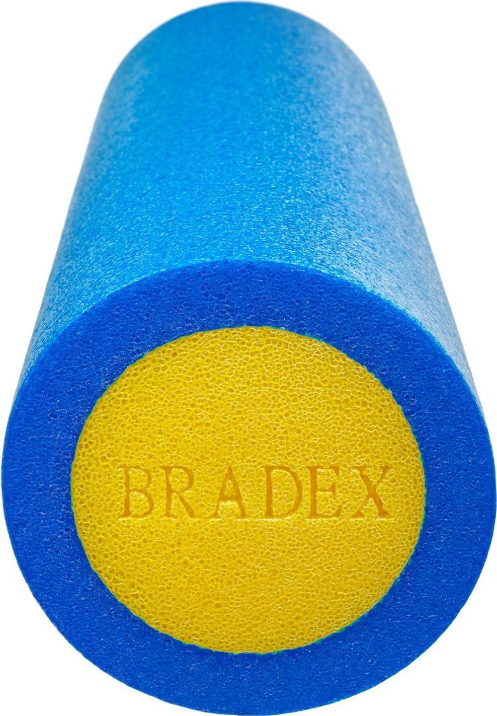 Ролик для йоги и пилатеса Bradex SF 0818, 15*45 см, голубой/желтый