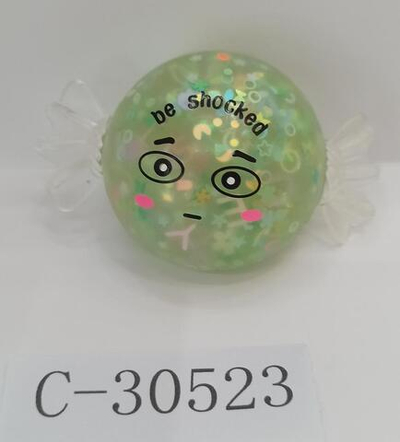 Мякиш Конфета с блестками 13 см, 3 цвета микс, с-30523