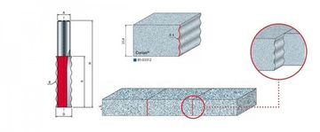 Фреза для сращивания волнистая по Кориану (16х50.8 мм; хвостовик 12 мм) FREUD PRO 85-03312