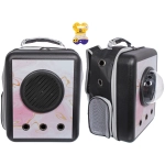 Рюкзак - переноска для животных «СТИЛЬНЫЙ БРО», цвет пудровый, 32*17*42/до 13кг (Пакет и Лейбл)