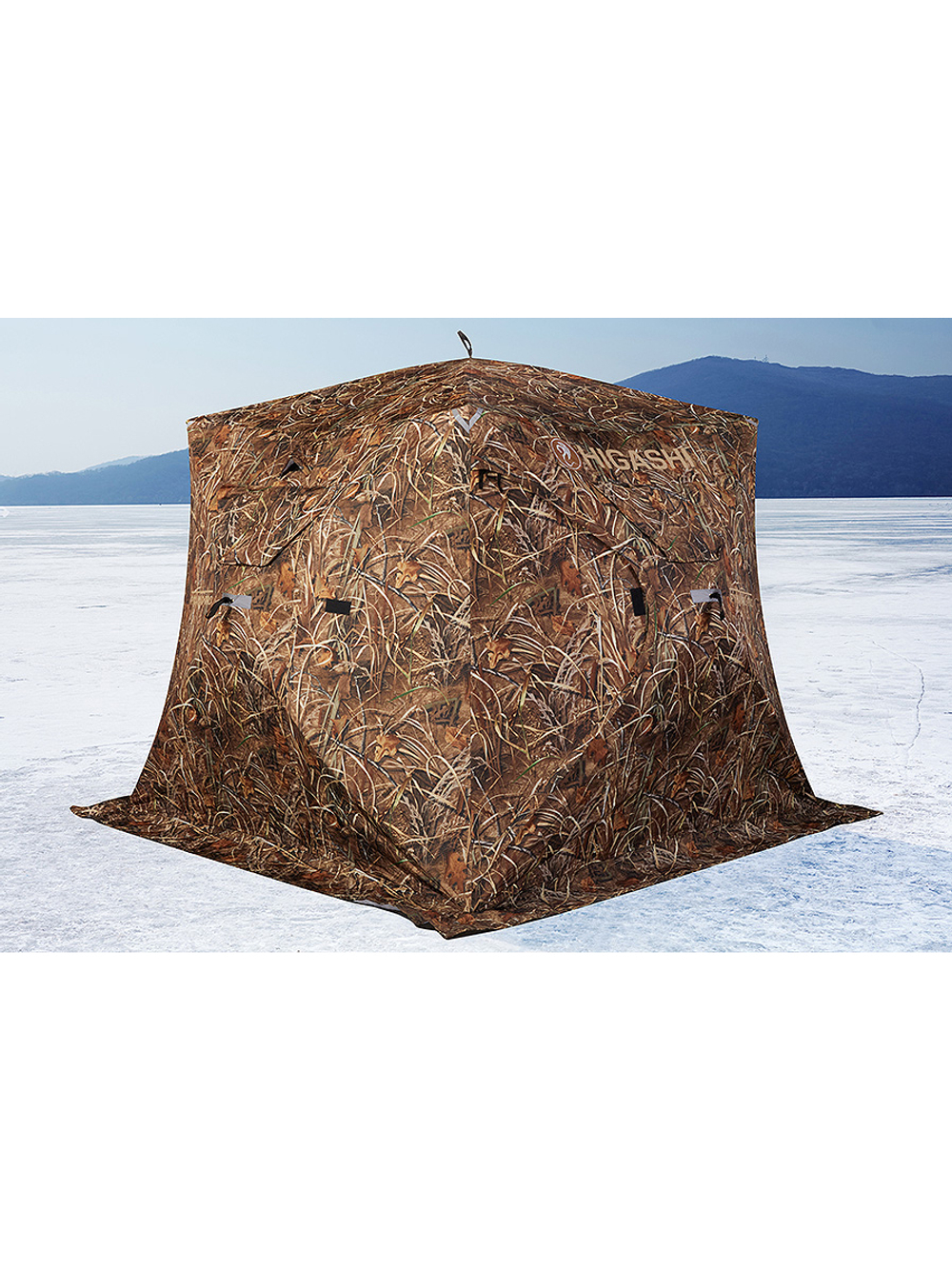 Палатка для зимней рыбалки HIGASHI Camo Pyramid Pro DC