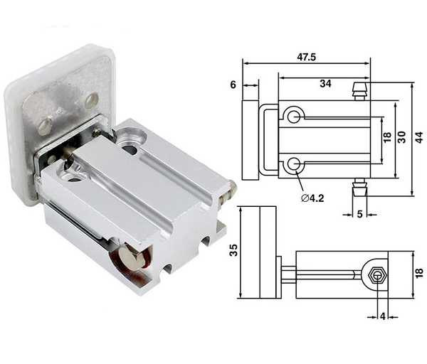 1210pt – Удерживающий пневматический захват