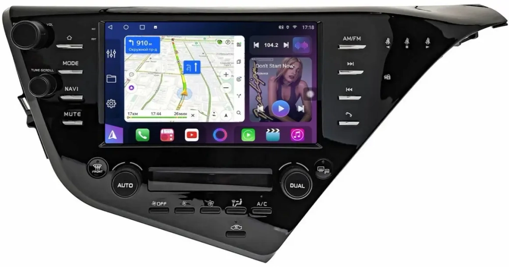 Магнитола для Toyota Camry 70 2017-2020 (c JBL и климатом на ШГУ) - FarCar XXL9-7045J монитор 9.5" 2K QLED на Android 14, TS20, 8+256Гб, CarPlay, 4G SIM-слот