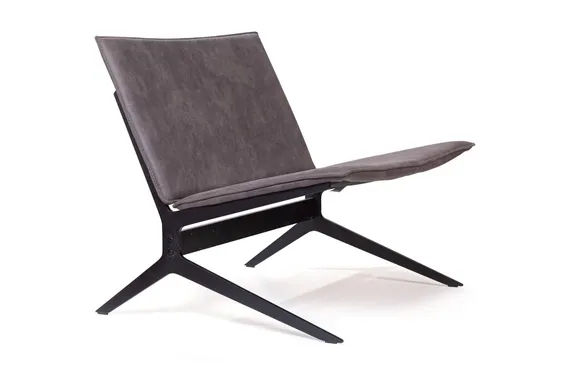 Лаунж-кресло Fly, серая замша