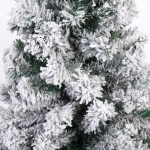 Ёлка «Камелия» 120 см, ПВХ с белым инеем (210 веток)