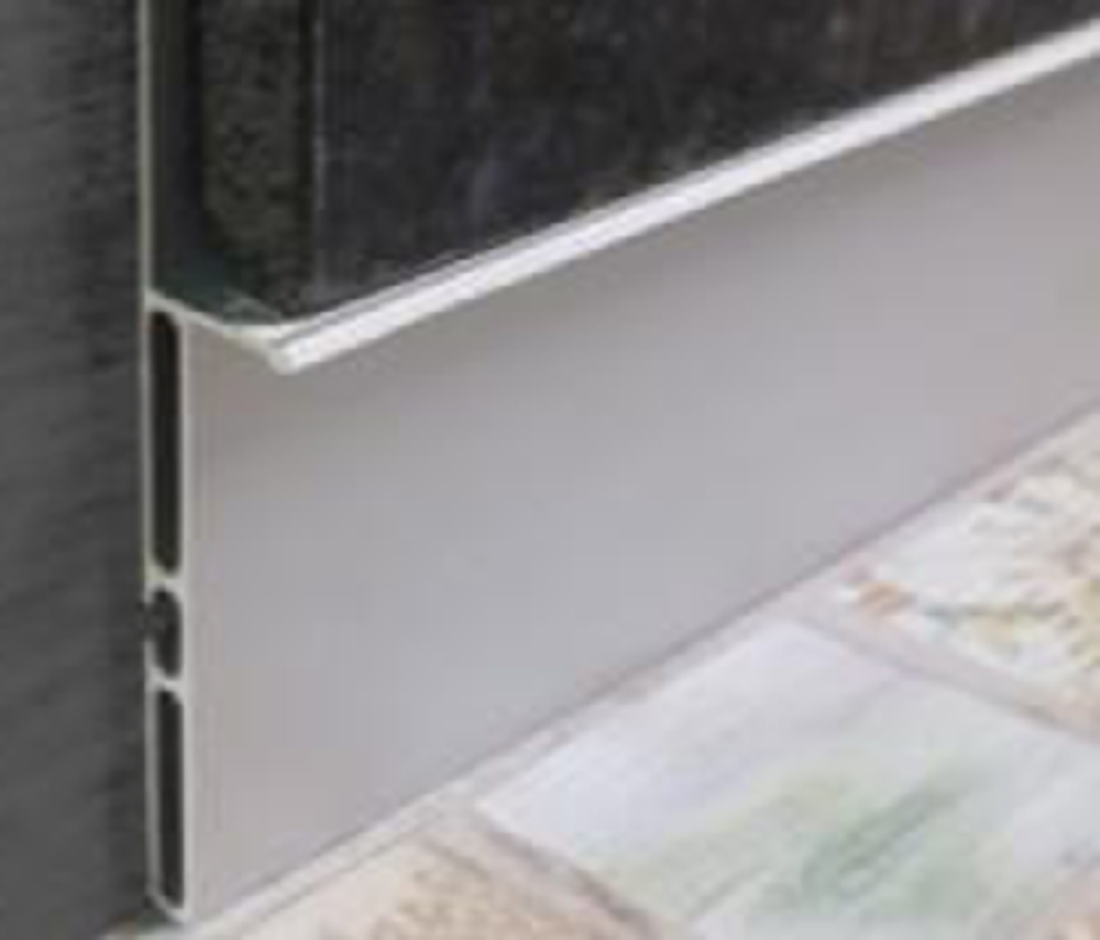 Алюминиевый моделируемый плинтус для стеновых панелей и гипсокартона