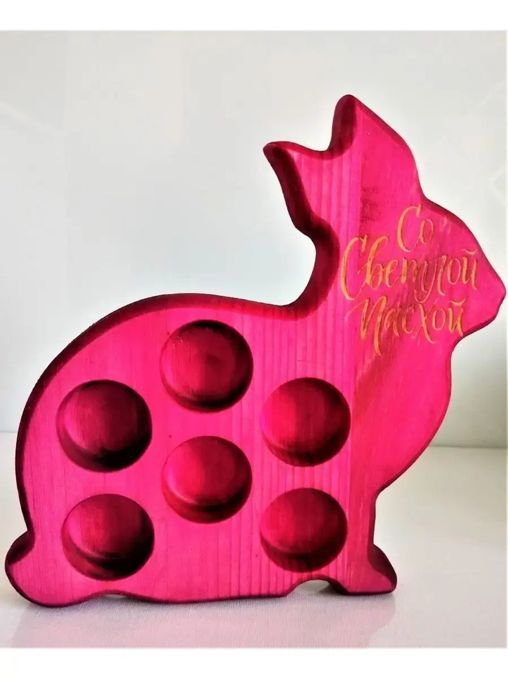 Подставка для яиц из  дерева. Кедровая