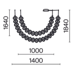 Подвесной светодиодный светильник Maytoni Golden Cage MOD216PL-L55G3K
