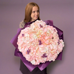 Букет гортензий «Черничный смузи гранд»