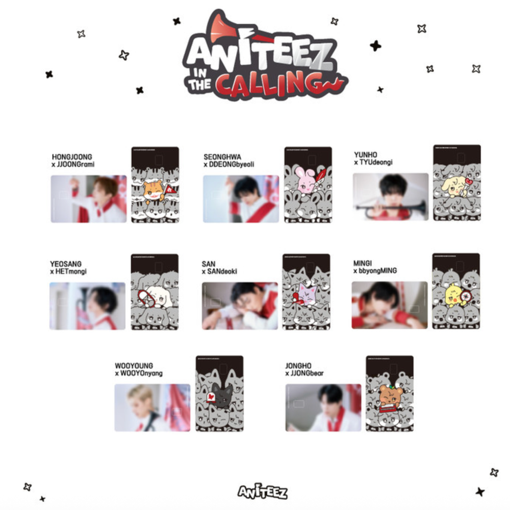 Наклейка на банк. карту [ANITEEZ IN THE CALLING] MD CARD COVER STICKER SET