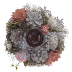 GAEM Подсвечник "Новогодняя композиция", L18 W18 H9 см