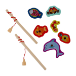 Игра-рыбалка "Малышарики" + 2 удочки в пакет MAL-15 (Буратино)