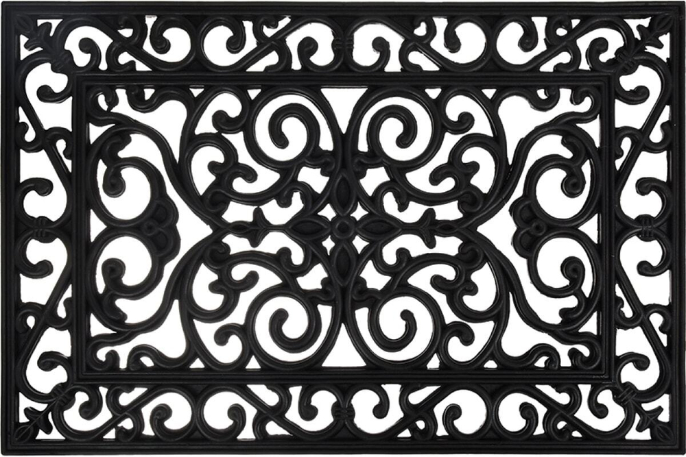 КОВРИК ГРЯЗЕСБОРНЫЙ VORTEX АЖУРНЫЙ  40*60СМ ЧЕРНЫЙ 24187