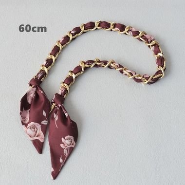 Ручка из цепочки(золото) с платком S-35