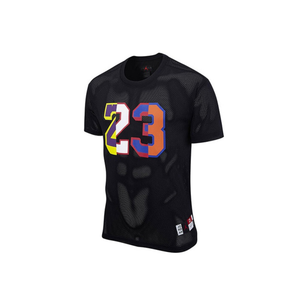 Футболка Air Jordan Colorblock 23 (сетка), черн.