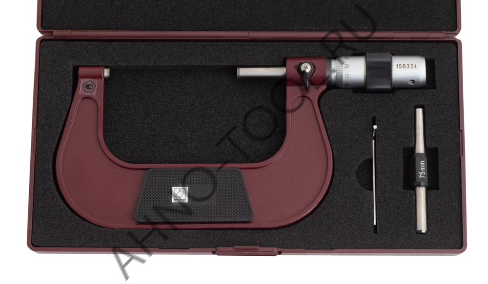 Микрометр МК 100-0.01 ГОСРЕЕСТР 89035-23 (микр.винт 8мм) ТОЧИНТЕХ