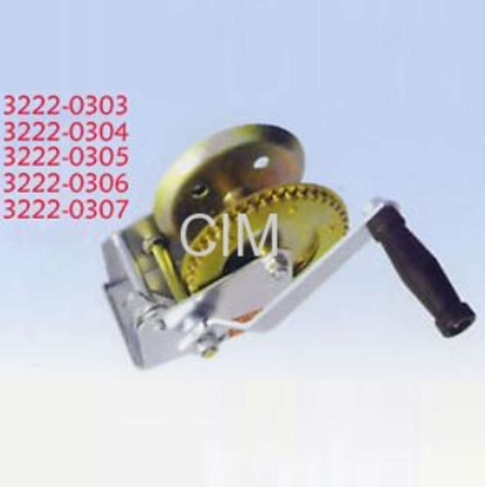 Лебедка ручная для прицепа (450 кг) 4.1:1. оцинкованная