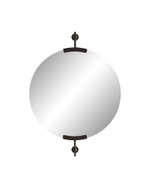 Черное настенное зеркало “Олеан”